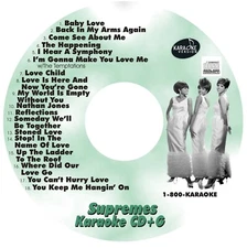 CUSTOM KARAOKE SUPREMES 18 GREAT SONG cdg CD+G HARD-TO-FIND BABY LOVE DIANA ROSS