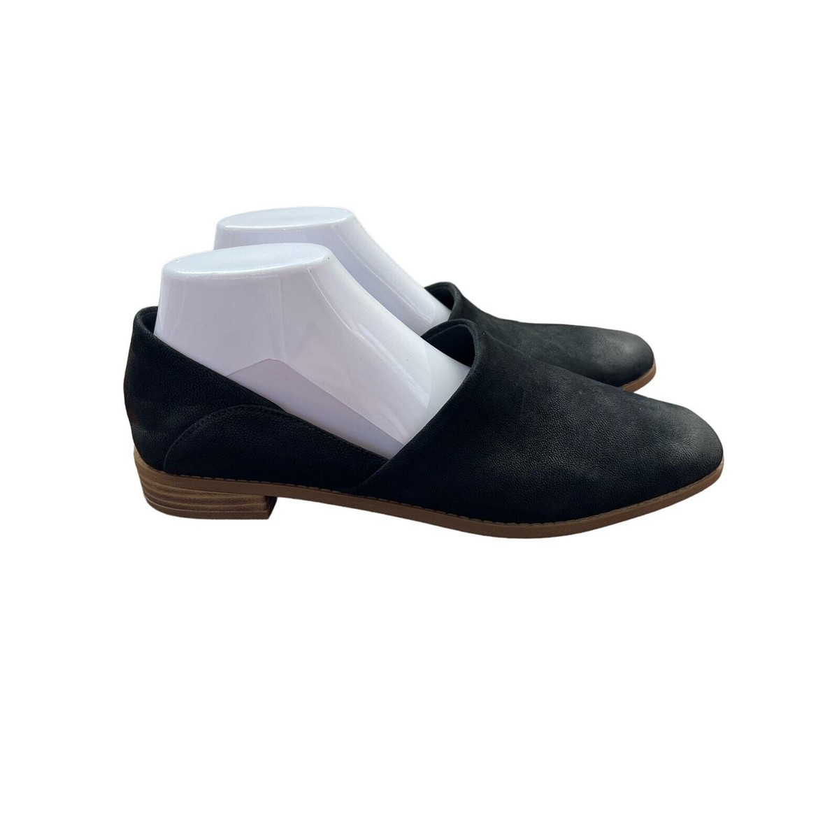 靴 Clarks/Pure Hall Clarks Pure Hall Women's Black Leather Low Top Loafers Size
