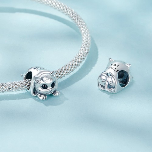 925 Sterling Silver Charms Beads Diy Pendants Fit Bracelet Necklace Chain VOROCO - Picture 549 of 573