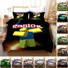 Roblox Boys' Bedding Set 2/3 PCS Quilt Duvet Cover Dorm Double Single  Size UK M