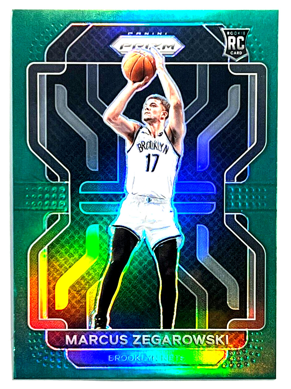 2021-22 Panini Prizm Basketball RC Rookie Green Prizm #300 Marcus Zegarowski