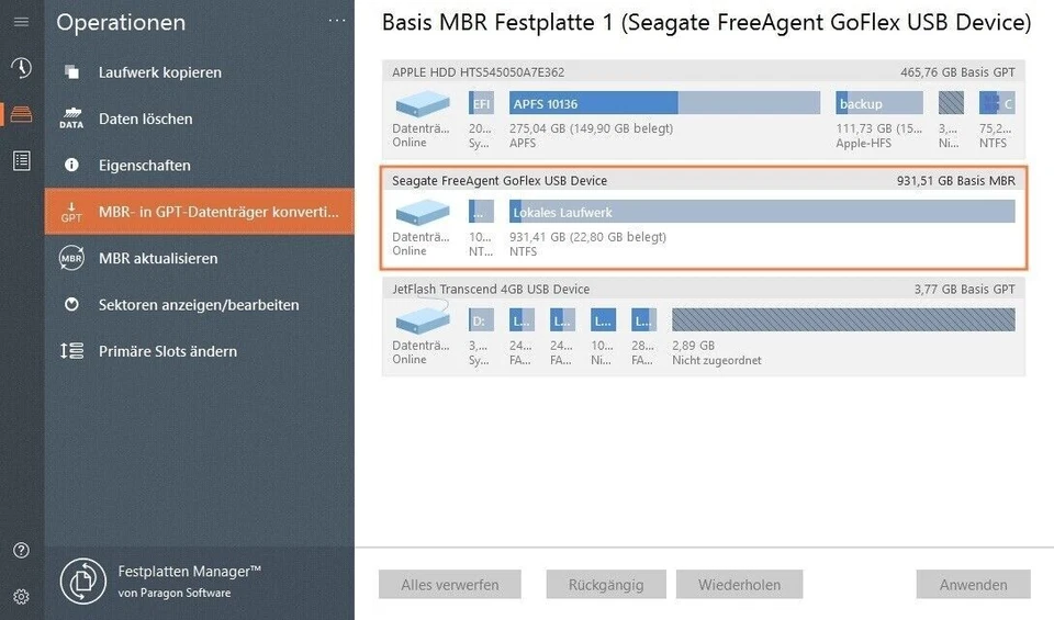 Paragon Festplatten Manager 17 Advanced Version 1-PC / Dauerlizenz / Key (ESD) - Bild 2 von 4