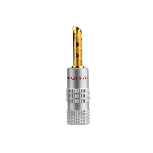Amplificador de tubo de audio de 4 piezas altavoz banana HIFI enchapado en oro conector de enchufe de cable - Imagen 5 de 6