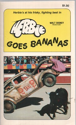 HERBIE GOES BANANAS by JOE CLARO Scholastic 1980 2nd PB Walt Disney