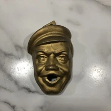 Vintage Man’s With A Cap On, Face Wall Mount Cigar Holder