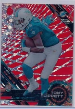 TONY LIPPETT = 2015 High Tek Rookie RED ORBITAL SSP 4/5 - Dolphins RC