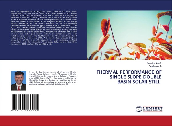 Gowrisankar G. (U. A.) | Thermal Performance OF Single Slope Double Basin...-image