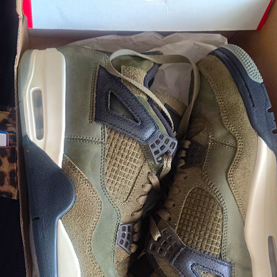 Jordan Air Jordan 4 SE Retro Low Craft Olive/Black Sneaker FB9927-200