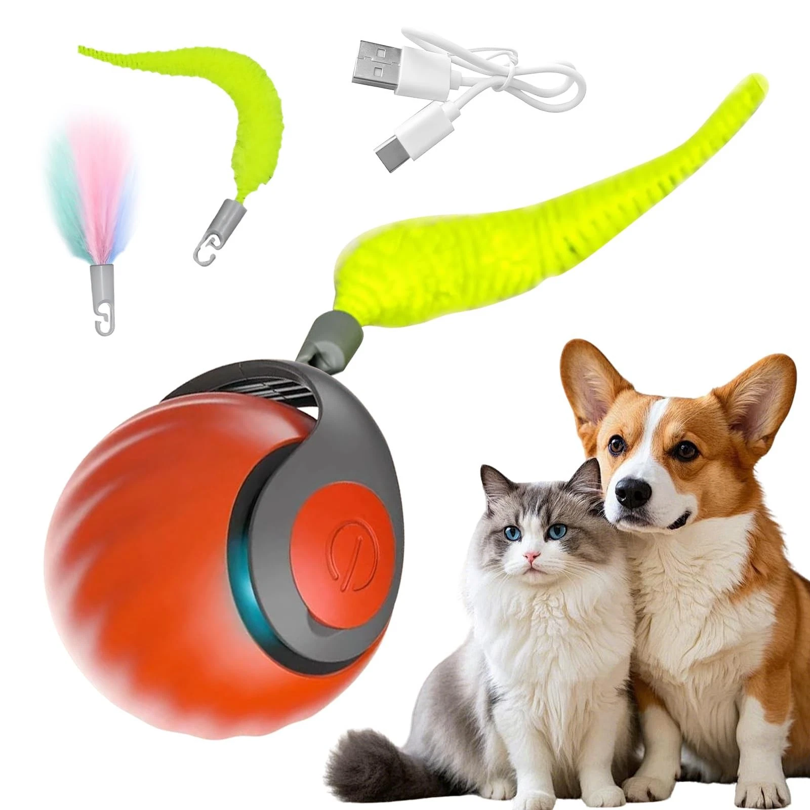Dog Toy Ball Interactive Dog Toy Cat Ball Electric Interak...