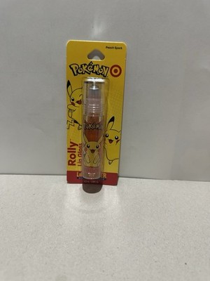 Pokemon x Target Rolly Lip Gloss Lip Smacker Pikachu Peach Spark New Sealed