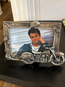 Metal Motercycle picture frame