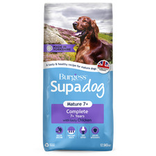 Burgess Supadog Senior/Mature Chicken Dry Dog Food - 12.5kg 2.73 per kilo