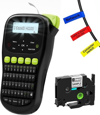 Industrial handheld label printer H1100 Heat Shrink Label Maker machine TZE-231