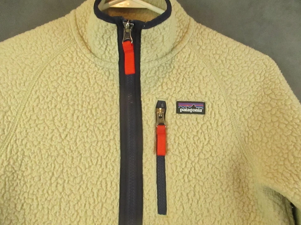 Chaqueta Patagonia Juvenil Grande 12 El Cap Caqui Retro Pila Vellón Cremallera ESTILO 65411 Foto 2 de 4