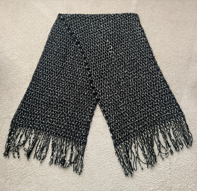 NEW Jasper Conran Multicolored Warm Long Scarf White/Gray/Blue