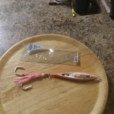 Pronto J Vertical 2 Hook Jigging Lure Speed Sinking Lead w/ Ultra Glow/UV New