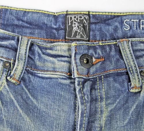 PRPS Mens Jeans 32x34 Distressed Cayenne Super Skinny Fit Denim Blue Wash $258 - Foto 5 di 9