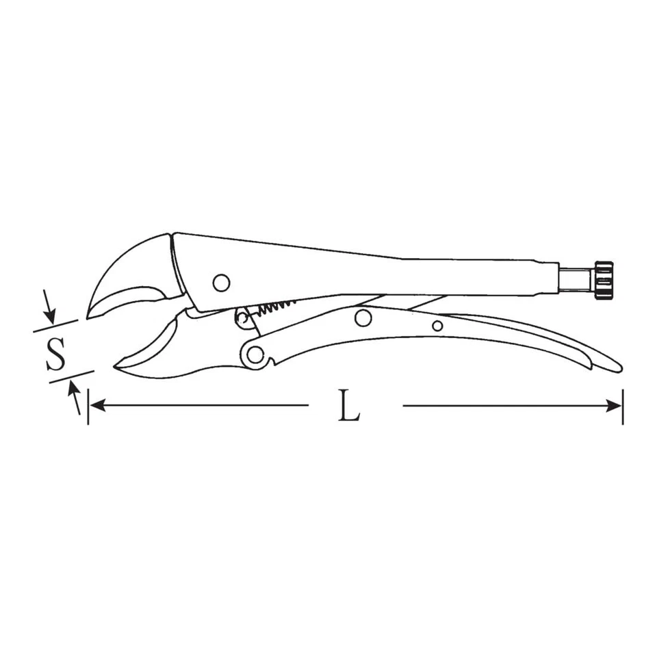 65642300 Llave Autoagarre 300mm con Mordazas Contorneadas Forjadas, Lev de Liberación Rápida... Foto 2 de 3