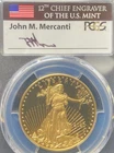 2020 W PROOF $50 AMERICAN GOLD EAGLE 1st DAY OF ISSUE PCGS PR70 DCAM MERCANTI