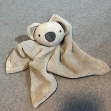 Baby Co LLC Gray Lovey Teddy Bear 15 x 15 inch Security Blanket