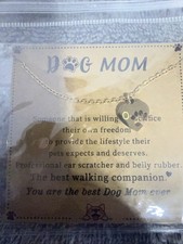 Memorial Gifts for Dog Lover Cat Lover Initial Neckalce for Women with Paw Daint