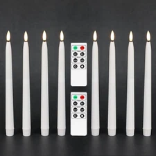 Flameless Taper Candles with Timer, Battery Operated Led Candle Sticks Real W...