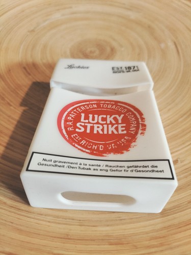 Vintage Original Lucky Strike Case For Pack of 20 Standard Cigarettes - Picture 2 of 8