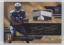 2017 Panini Gold Standard Platinum 22/25 Taywan Taylor #267 Auto lz7