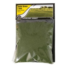 Woodland Scenics Static Grass Dark Green 2mm WOOFS613 Train Scenery Non Scale