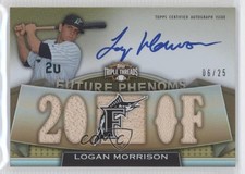 2011 Topps Triple Threads Future Phenoms Gold 6/25 Logan Morrison #124 Auto 0o9