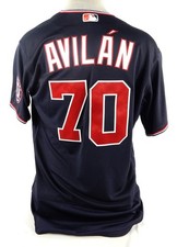 2021 Washington Nationals Luis Avilan #70 Game Issued Navy Jersey 46 728