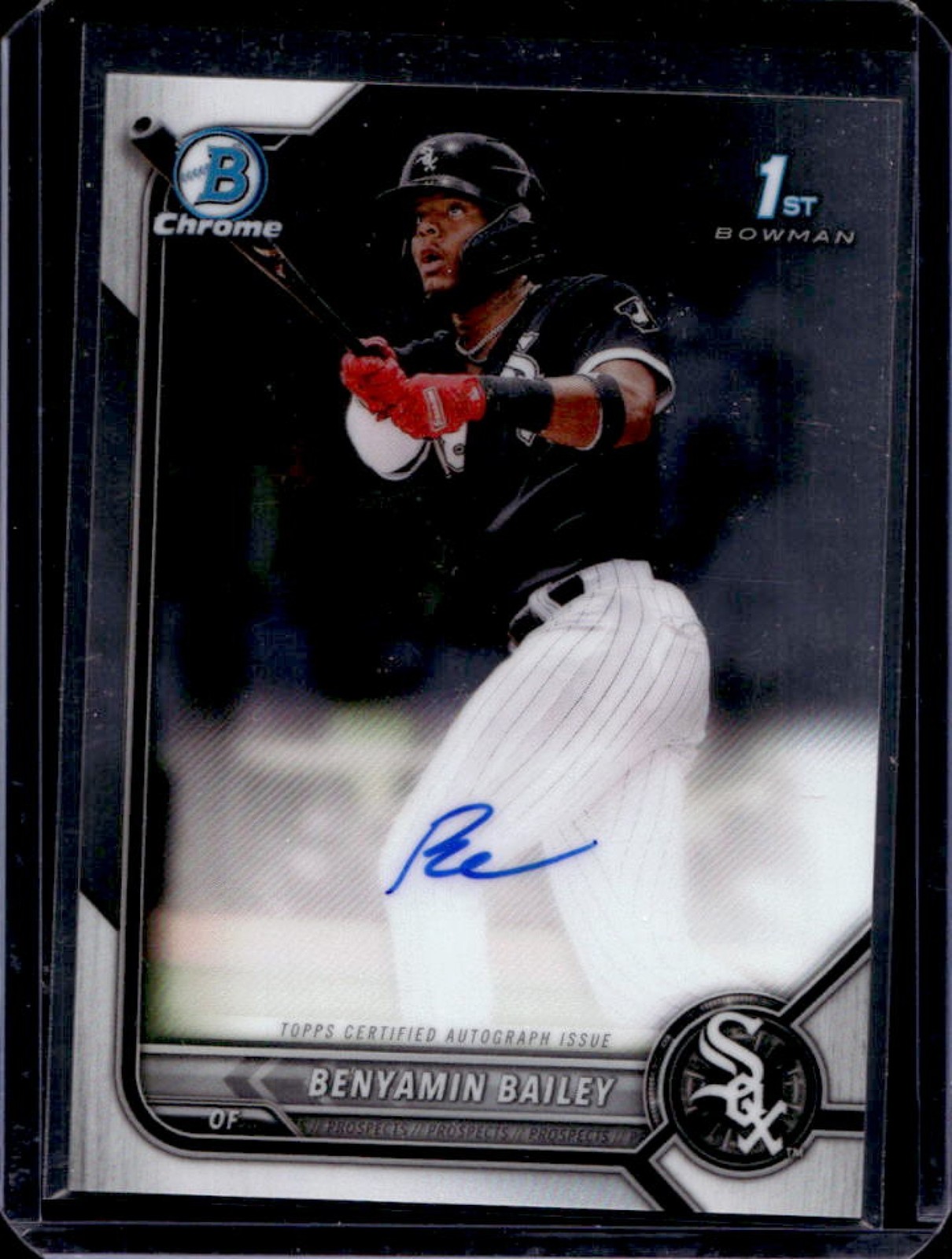 2022 Bowman Benyamin Bailey Chrome Auto 1st Prospect #CPA-BBY White Sox