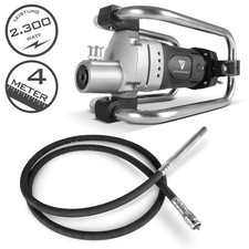 STAHLWERK Betonverdichter 2.300 Watt Rüttelflasche Set 400 cm Länge