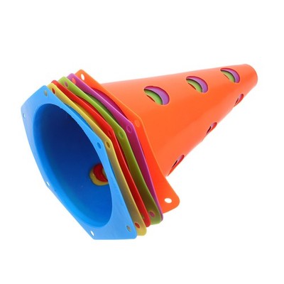 6 Pcs Football Agility Training Cones Soccer 9 Inch for Sports Field Marking
