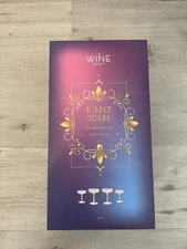 THE WINE SAVANT RIBBED COUPE Tridegaen GOBLET GLASSES Set Of 4 Gift Box 8 Oz