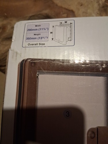 Dog Mate Medium Dog Or Cat Door Brown Immaculate Unused Condition Ref.215B - Picture 4 of 8