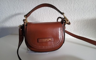 The Bridge kl. Schultertasche m. Tragehenkel, braun, ca. 17x13x8, nicht benutzt