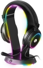 Light Up Headset & Stand Bundle - with Gaming Consoles, PC, Mobile and