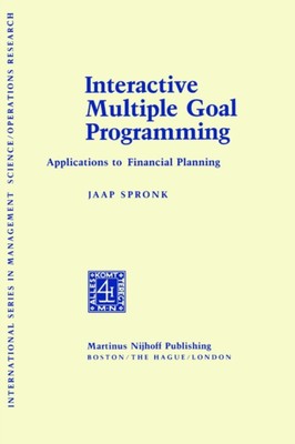 Spronk - Interactive Multiple Goal Programme  Applications to Financia - P555z