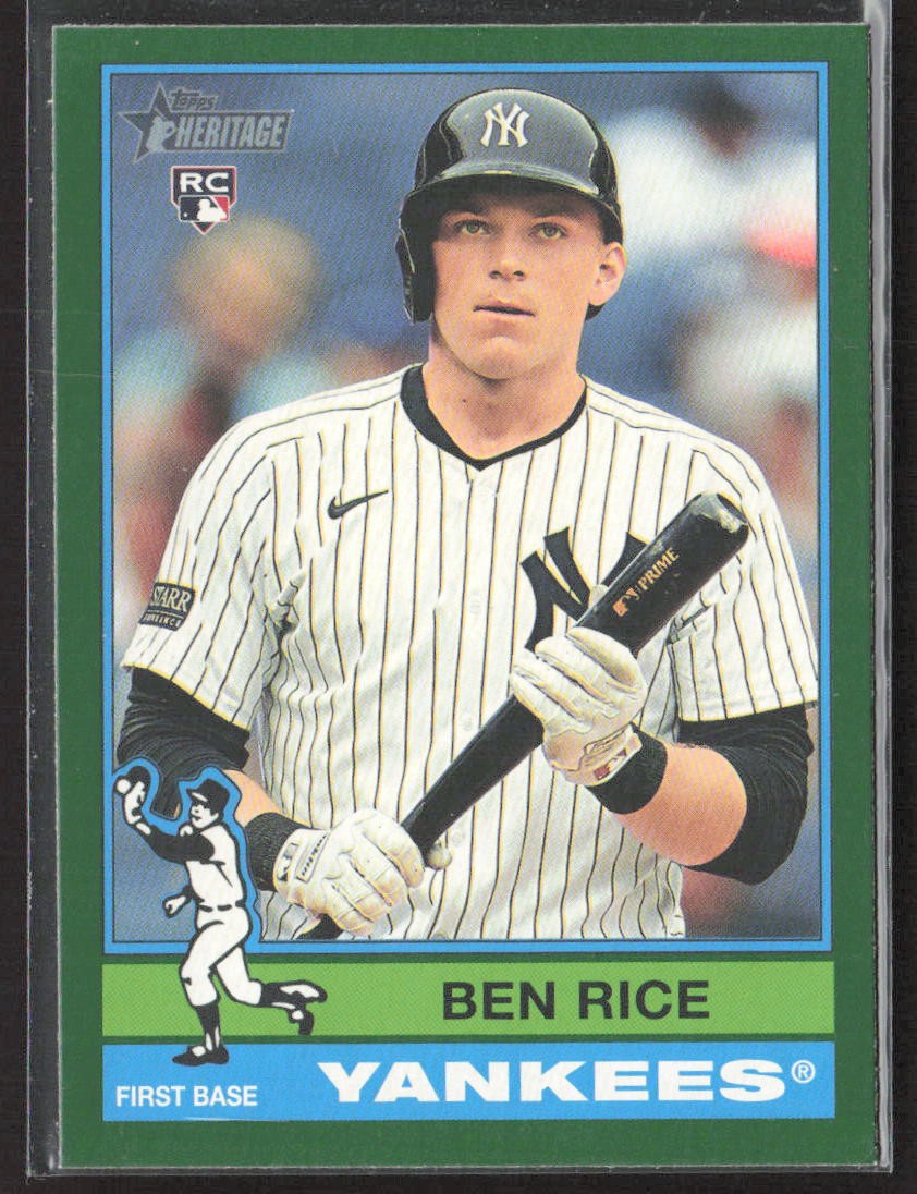 2025 Topps Heritage #406 Ben Rice Dark Green Border