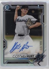2021 Bowman Chrome Prospect Auto Refractor 218/499 Kyle Hurt #CPA-KHU Auto 13c1
