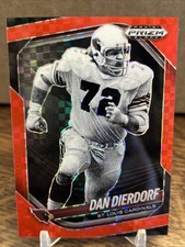 2025 Panini Prizm Black Football - Dan Dierdorf Prizms Red Power /75 #137