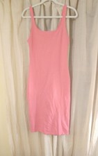 Zara Lightweight Bodycon Tank Dress Large Pink NWT