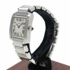 CARTIER Tank Française Sm W51008Q3 Ladies Used Watch #1123518 2