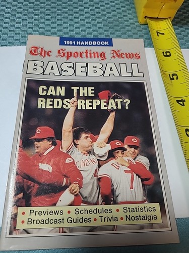 1991 Handbook The Sporting News Baseball Can The Reds Repeat?