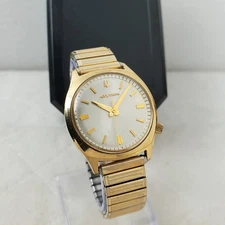 RARE VINTAGE 1970'S BULOVA ACCUTRON TUNING FORK GOLD TONE CLASSIC MEN'S WATCH 