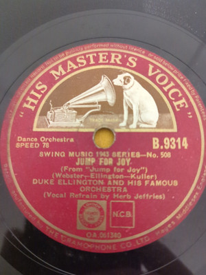 DUKE ELLINGTON & HIS ORCHESTRA JUMP FOR JOY 78RPM HMV B.9314 E