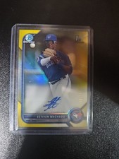 2022 Bowman Chrome - Prospect Autographs Estiven Machado #CPA-EM Yellow...