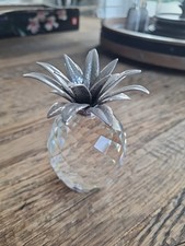 Swarovski Crystal Pinapple Ordemment Silver  Plated