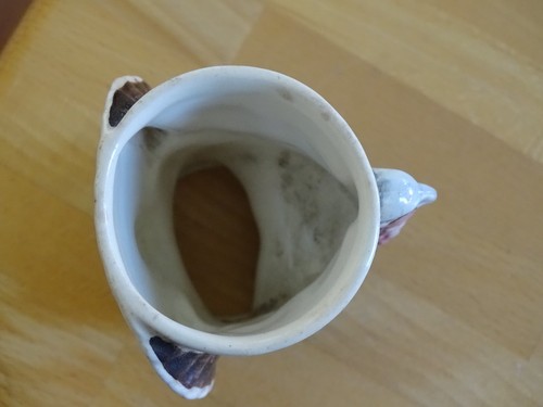 SARREGUEMINES EIN ALTER KOKETTSCHALE AUS STEINGUT TIERMODELL - Bild 5 von 7